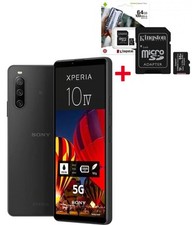SONY XPERIA 10 IV 5G 128GB Schwarz Smartphone Android OVP -wie NEU + 64GB Karte