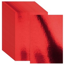 30 Pack Metallic Cardstock Paper Sheets, 8" x 12" Color Foil Mirror Shimmerin...