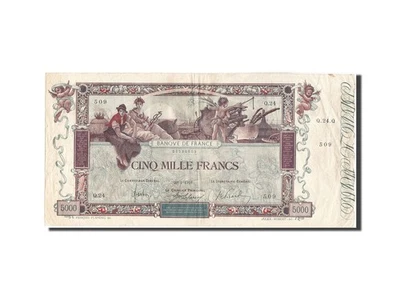 Billet, France, 5000 Francs, 5 000 F 1918 ''Flameng'', 1918, 1918-01-29, TTB - Photo 1/2