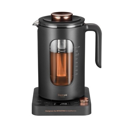 Electric Tea Kettle, INTASTING Glass Electric Kettle with tea Infuser and Pre...