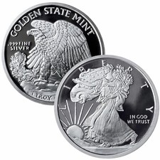 1 oz .999 Fine Silver Walking Liberty Round – GSM 94.50 per troy oz