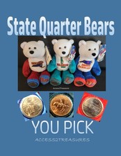 State Quarter Collectible Plush Bears 1999-2008 Limited Treasures