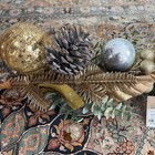 Creative Co-Op Christmas Gold Silver Greenery Swag — photo 2