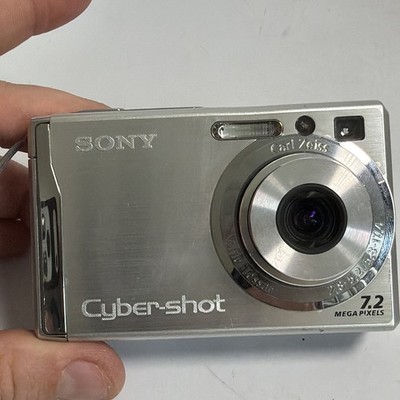 ✨希少・動作品✨SONY Cyber-shot DSC-W80 コンデジ Y2K Sony Cyber-shot DSC-W80 7.2MP Digital Camera - Silver for sale