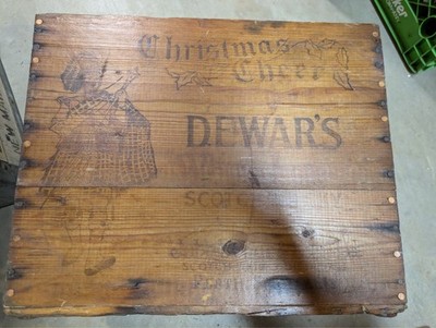 Refurbished Dewar's Scotch Whiskey Crate, Perth Scotland