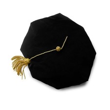 Endea Graduation Deluxe Doctoral Tam with Eight Sides and Gold Bullion Academ