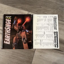EARTHSIEGE COMPUTER GAME DYNAMIX SIERRA 1994 Manual / Tutorial + Ref Card Only