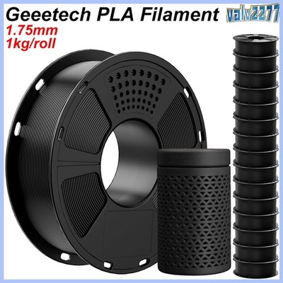 1kg/10kg/100kg Geeetech 1.75mm PLA 3D Drucker Filament 1kg/rolle Schwarz PLA Lot