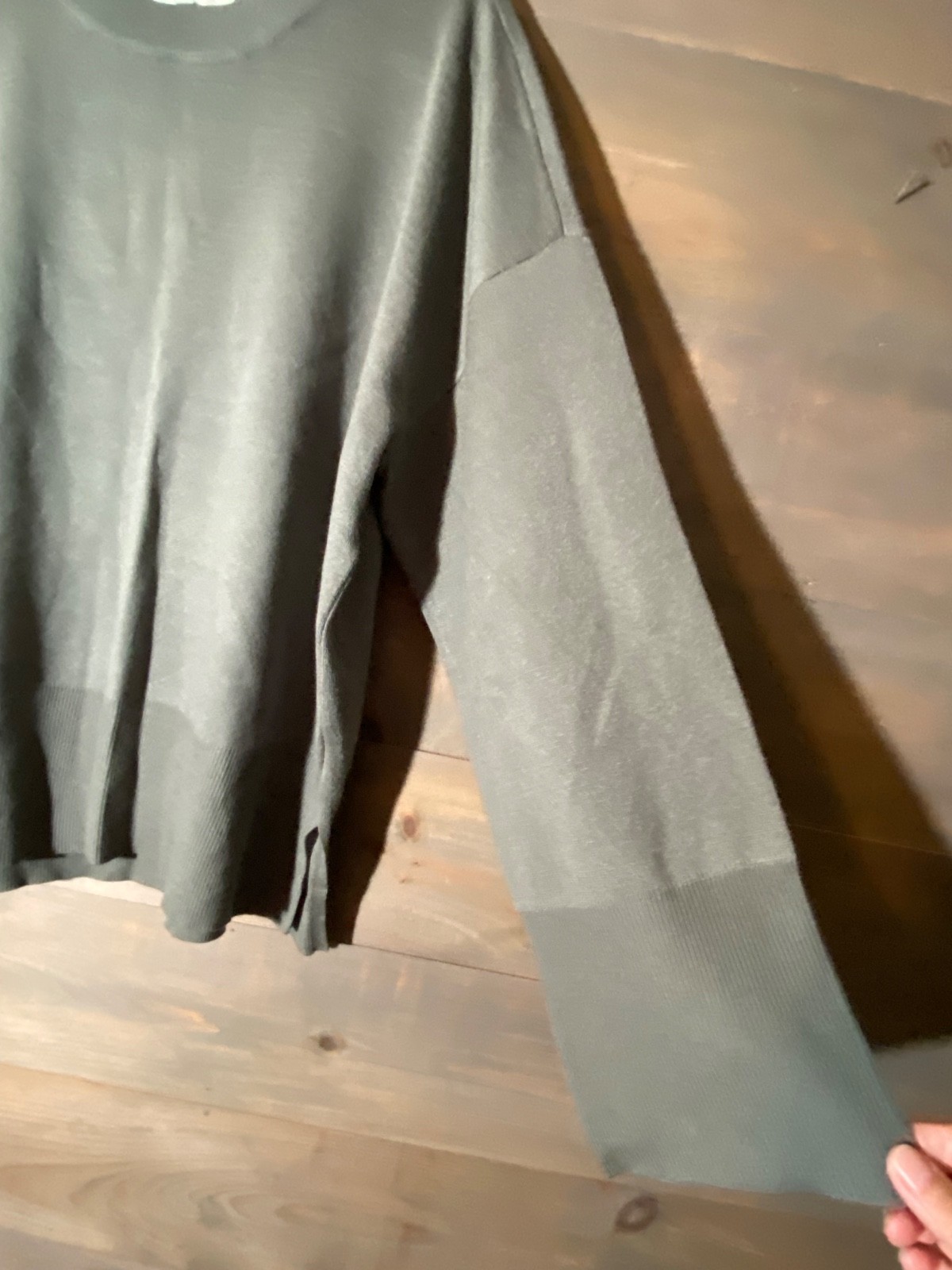 Olive and Oak Women Pullover Open Knit Shirt Size 2X sage green New soft