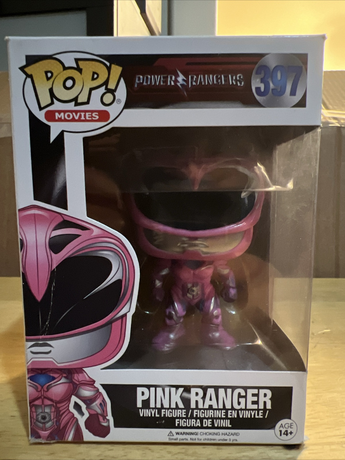 Funko Pop Power Rangers #397 Pink Ranger Used Minor Box Damage