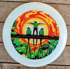 THREE LITTLE BIRDS Poster Art Frisbee 175gm ultimate glow / Bob Marley