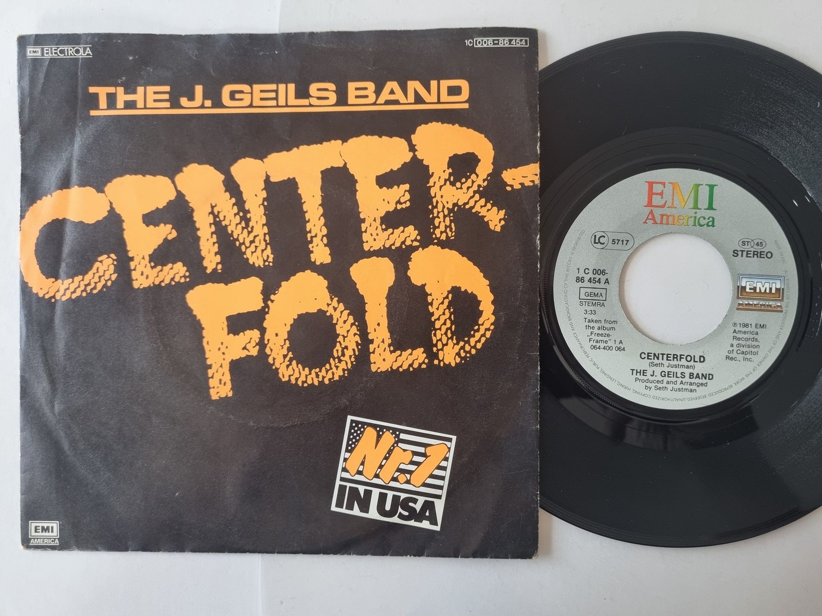 The J. Geils Band - Centerfold 7'' Vinyl Germany