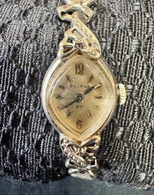 Bulova Rare Vintage 10kt Gold Plated Women’s Zebra Case Bracelet Watch Vintage BULOVA 10K Gold Filled Watch GF37 - Etsy main image 3