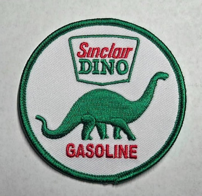 Sinclair Dino Gasoline (embroidered iron/sew on patch)