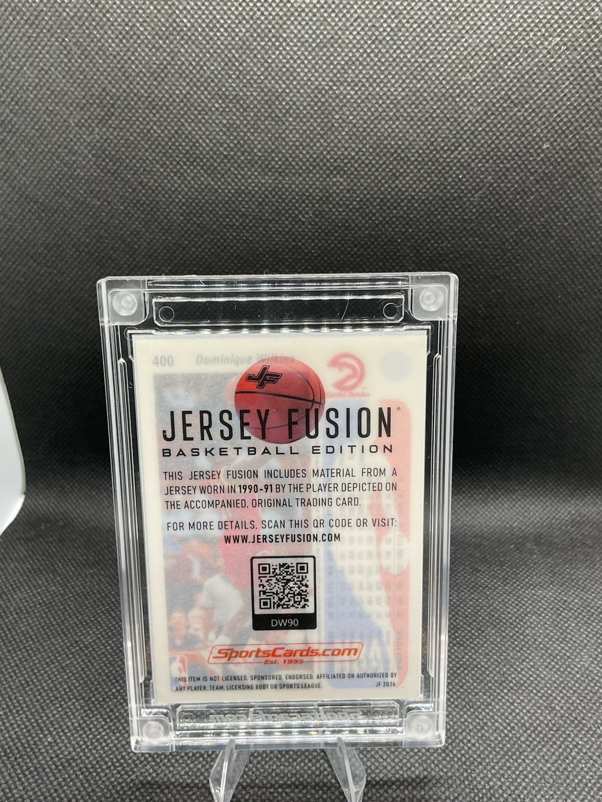 2026 Jersey Fusion Dominique Wilkins Game Worn Patch 03/50 view 2