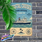 Island Skipper Tours Vintage Tin Sign 8x12 Nautical TV Theme Metal Plaque