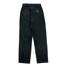 Vintage Stone Island Jeans Black Green Edge Badge Women s Retro 90s Size 42 W26