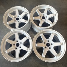 Used 17x9 Vors TR37 5x114.3 30 73.1 White Wheels set-4