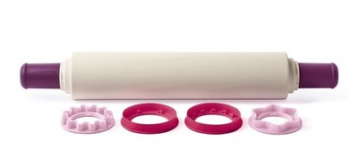 NEU/OVP Tupperware Profi Teigrolle Nudelholz mit Abstandshaltern