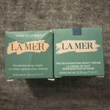 La Mer Night Cream/Moisturizing Cream 0.24 oz each Travel Set