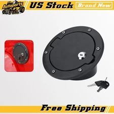 Locking Gas Lid Tank Cap Fuel Filler Door Cover fit Jeep Wrangler JK 2007-2017