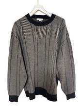 Uniqlo JW Anderson Lamb Crew Neck Sweater XXL Dark Gray Wool Herringbone Casual