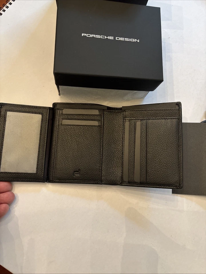 🌲 Billetera Voyager Porsche Design cuero negro 11 y estuche para llaves Pepita gratis Foto 3 de 4