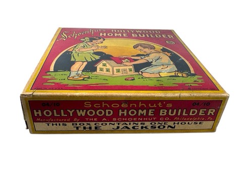 Antique Schoenhut Hollywood Home Builder House 1928 CHIMNEY BOX READ§ - Picture 11 of 14