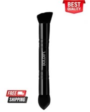 Dual-Ended Hairline Powder Brush - Precision Makeup Brush Set with Sponge Tip...