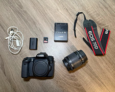 Canon EOS 70D DSLR Camera Kit w/ 18-55mm IS STM Lens, 32GB SD Card  Charger