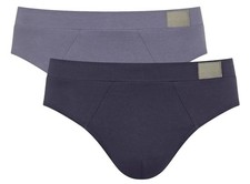 Sloggi Mens GO Natural 2 Pack Brief - Grey