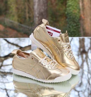 Onitsuka Tiger Mexico 66 SD Gold Women's Size 5.5 Custom 1183A740