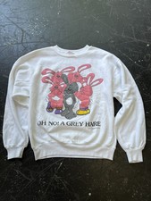 Oh No Another Gray Hare VTG Gag Gift Sweatshirt Size Small Over The Hill 1988