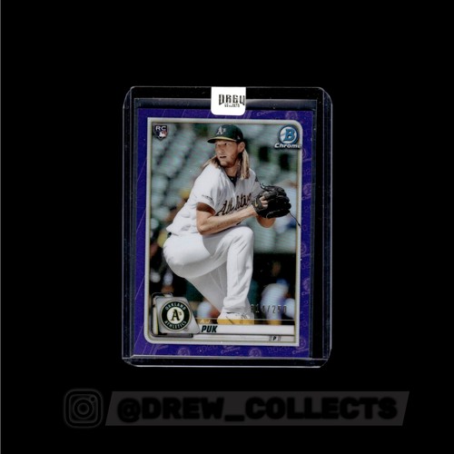 A.J. Puk #34 2020 Bowman Chrome card