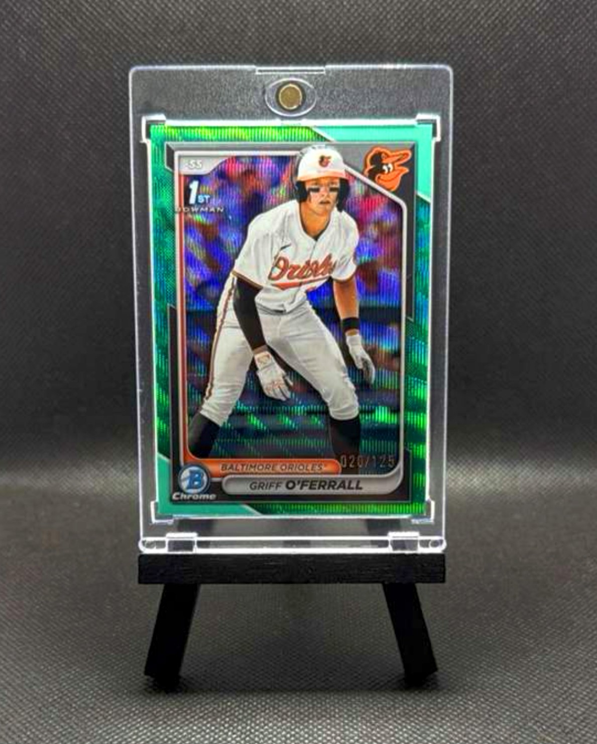 2024 Bowman Draft - Chrome Griff O'Ferrall #BDC-21 Aqua Wave Refractor /125 (RC)