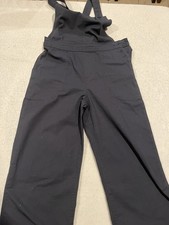 Patagonia Stand Up Cropped Overalls Women's Sz 2 Wide Leg Bib Pocket Workwear