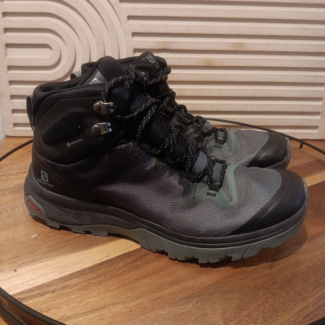 Stivali da trekking Salomon Vaya Mid GTX Gore Tex donna taglia 7 5 nero grigio PLS LEGGI