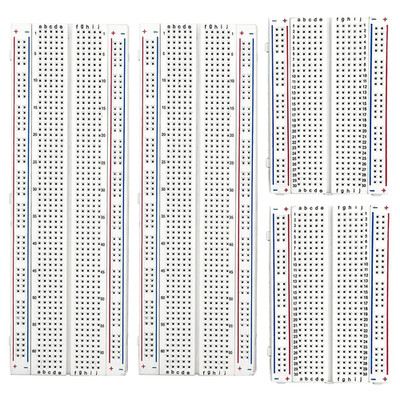 Breadboards, 2Pcs 830 Point and 2Pcs 400 Point Solderless Bread Board for Proto