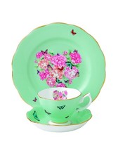 Elegant 3-Piece Tea Set - Teacup, Saucer 8" Plate - Perfect for Gifts Collec
