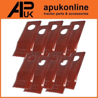 10x Messer gedreht RH 122 x 45 x 4 mm für Kuhn Scheibenmäher Schneidarm Arbeitsgerät