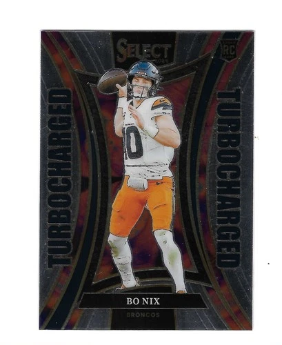 BO NIX 2024 SELECT " TURBOCHARGED " ROOKIE RC #16 $25.00 DENVER BRONCOS MINT
