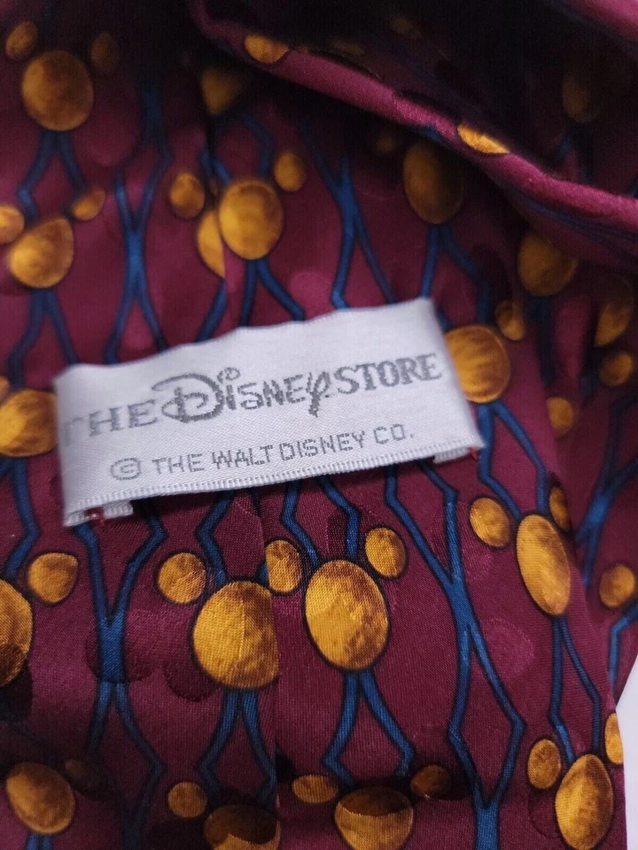 Corbata formal para hombre The Disney Store 58"Lx4"W púrpura/marrón Foto 4 de 4