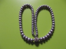 HONORA PEARLS Lilac  Necklace + Similar bracelet and contrasting drop earrings