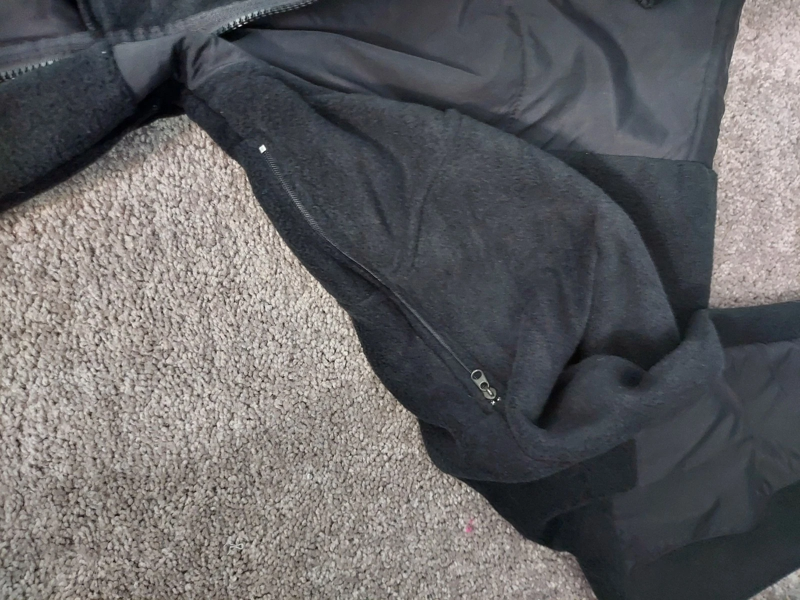 Fourcast Ultimate Choice Men's Black/Gray Full Zip Fleece Jacket Size 2XL - product detail image 7