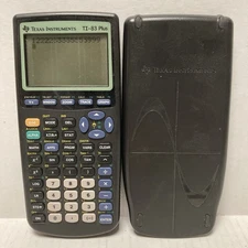 Texas Instruments TI-83 Plus Graphing Calculator TI83+ With Cover Tested Works