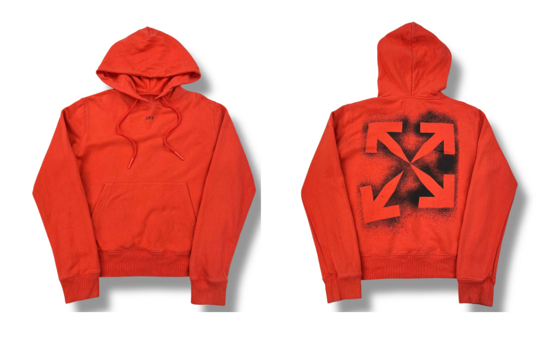 Off-White Stencil Arrows Red Hoodie Men’s Streetwear Reprint S-5XL