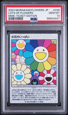 PSA 10 2024 Murakami Flowers JP Lots of Flowers MMK Ticket Edition 036
