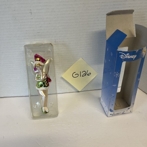 Disney Tinker Bell 5" vidrio soplado adorno de Navidad 2007 - Imagen 2 de 3