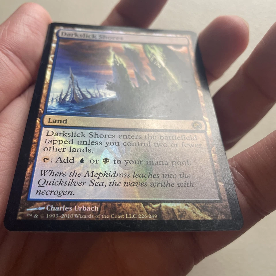 1xMTG Darkslick Shores-Scars of Mirrodin-HP Foil - Image 3 of 4