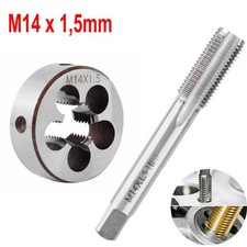 M14 x 1,5mm HSS Schneideisen Handgewindebohrer Gewindebohrer + Schneideisen Set